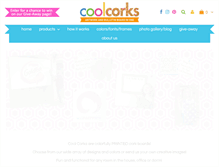 Tablet Screenshot of coolcorkboards.com